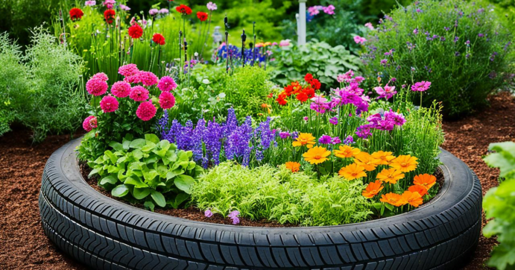 Criando Caminhos Encantadores com Materiais Reciclados no Jardim