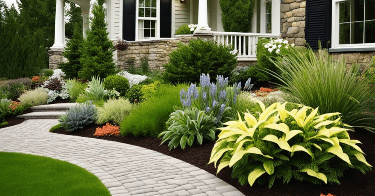 Descubra como criar jardins frontais com baixa manutenção que combinam beleza e praticidade para a fachada da sua casajardins frontais paisagismo de fachadas plantas para jardim frontal