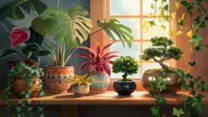 jardim interno plantas ornamentais