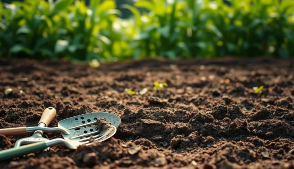 preparação do solo para cultivo