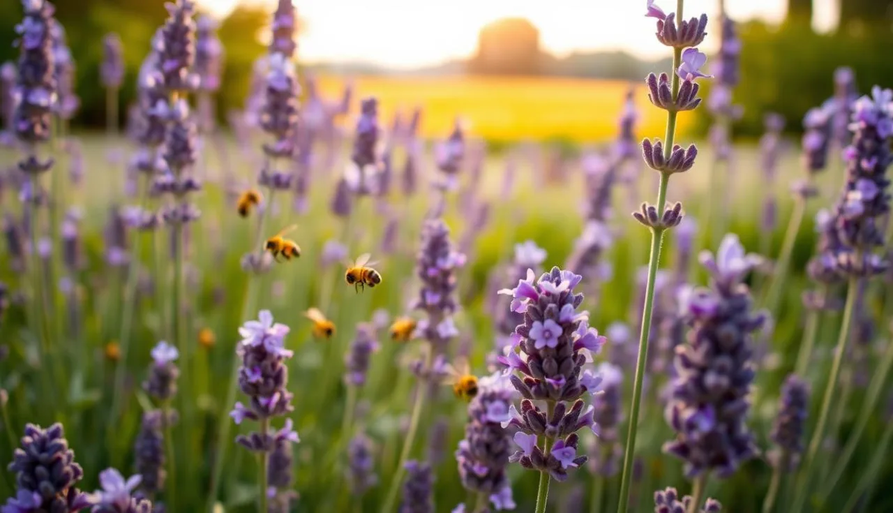 propriedades da lavanda atraem abelhas