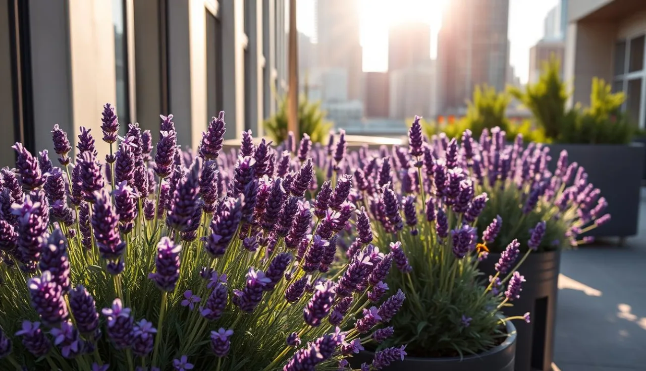 cultivar lavanda em vasos urbanos