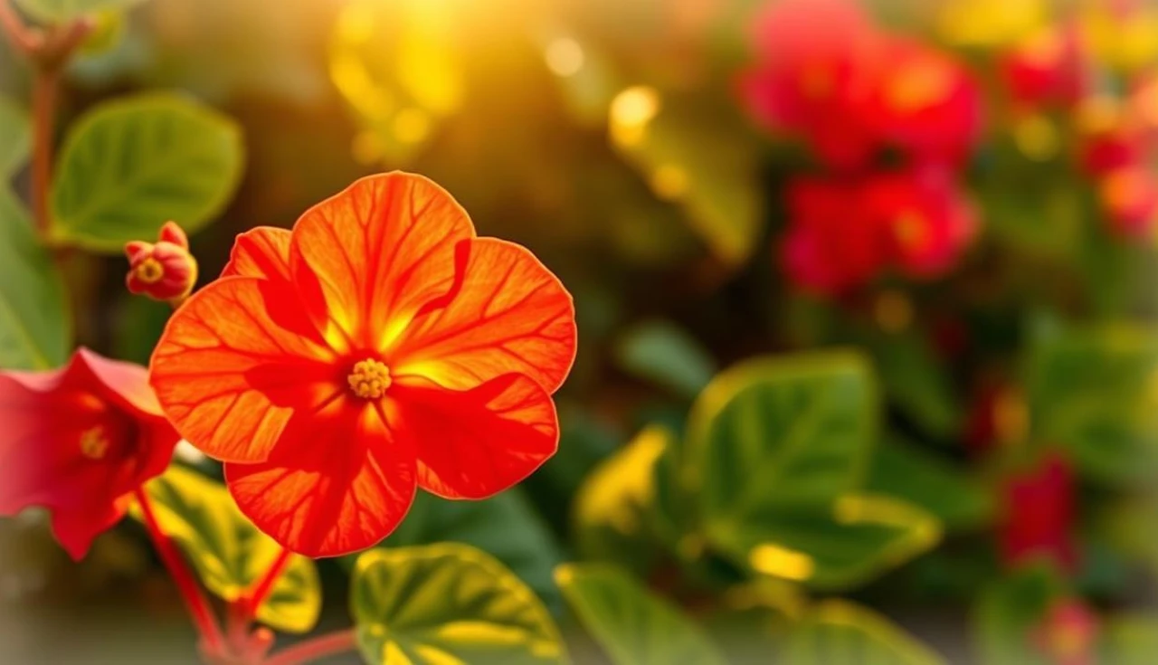 Begônia flor perfeita para jardins ensolarados
