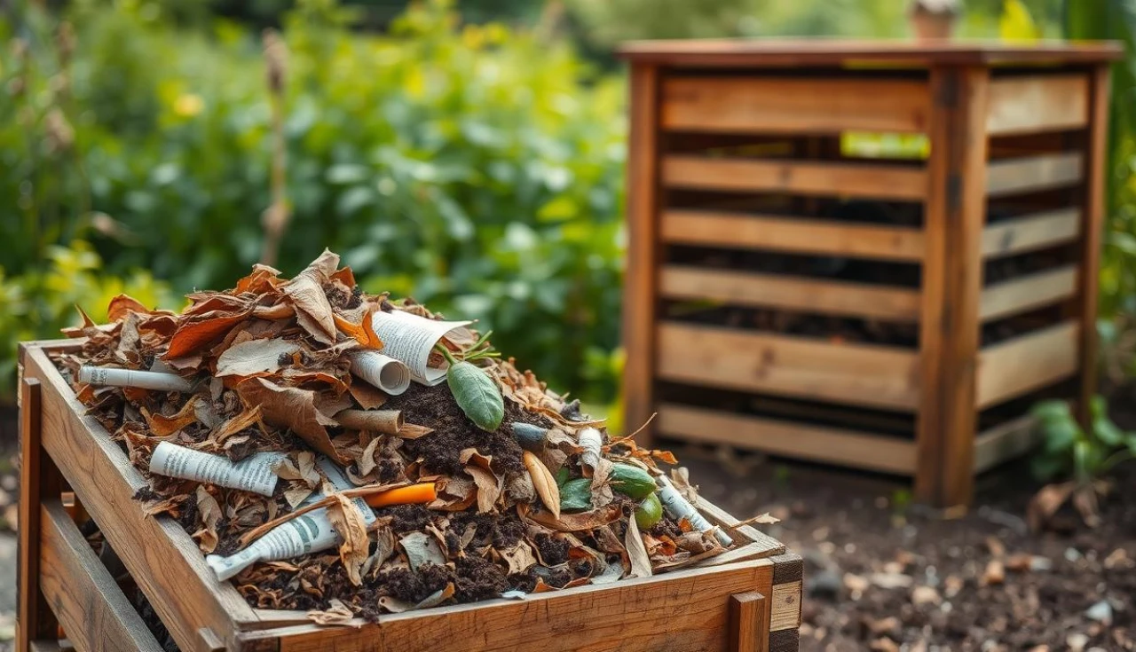 materiais para compostagem