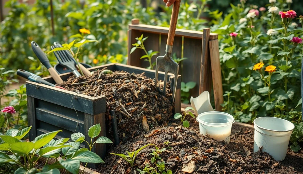 Manutenção de Composteira para Jardinagem Sustentável