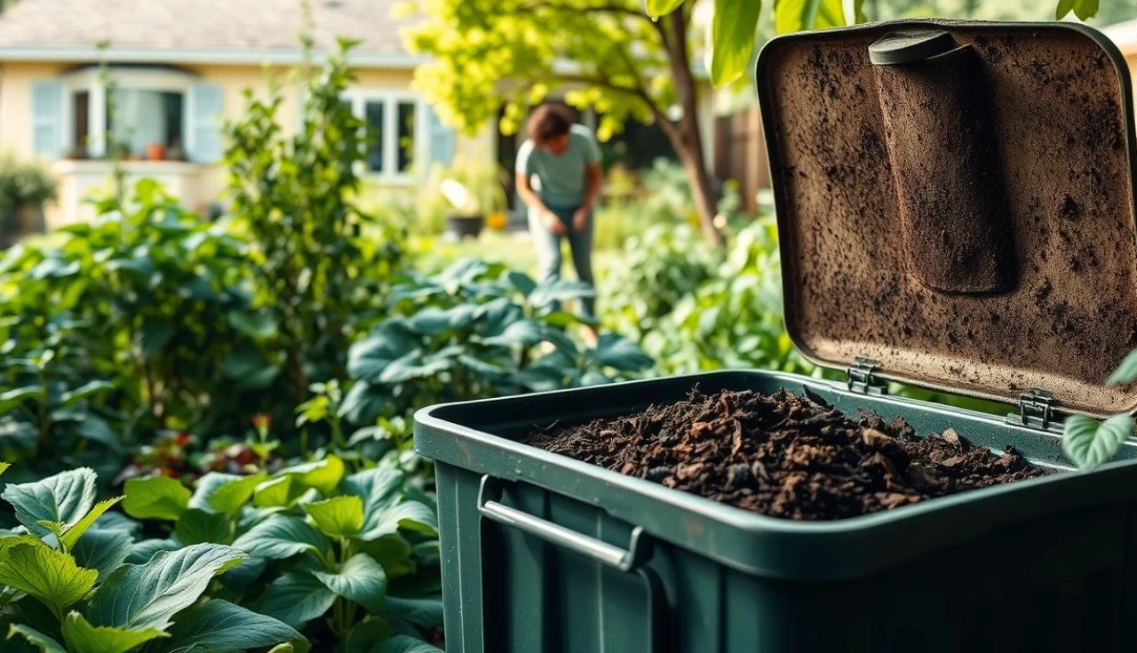 redução de lixo doméstico com compostagem