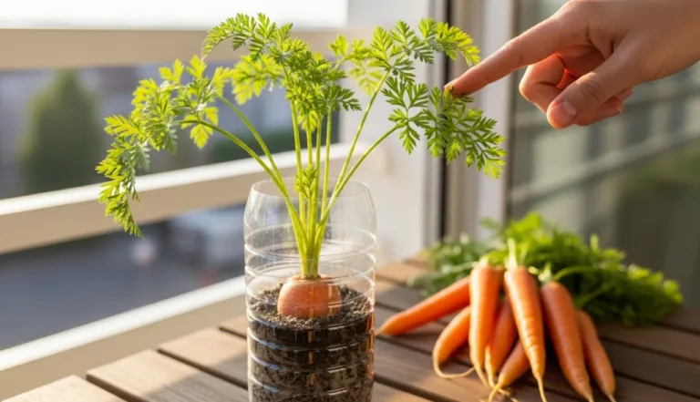 como plantar cenoura em garrafas pet