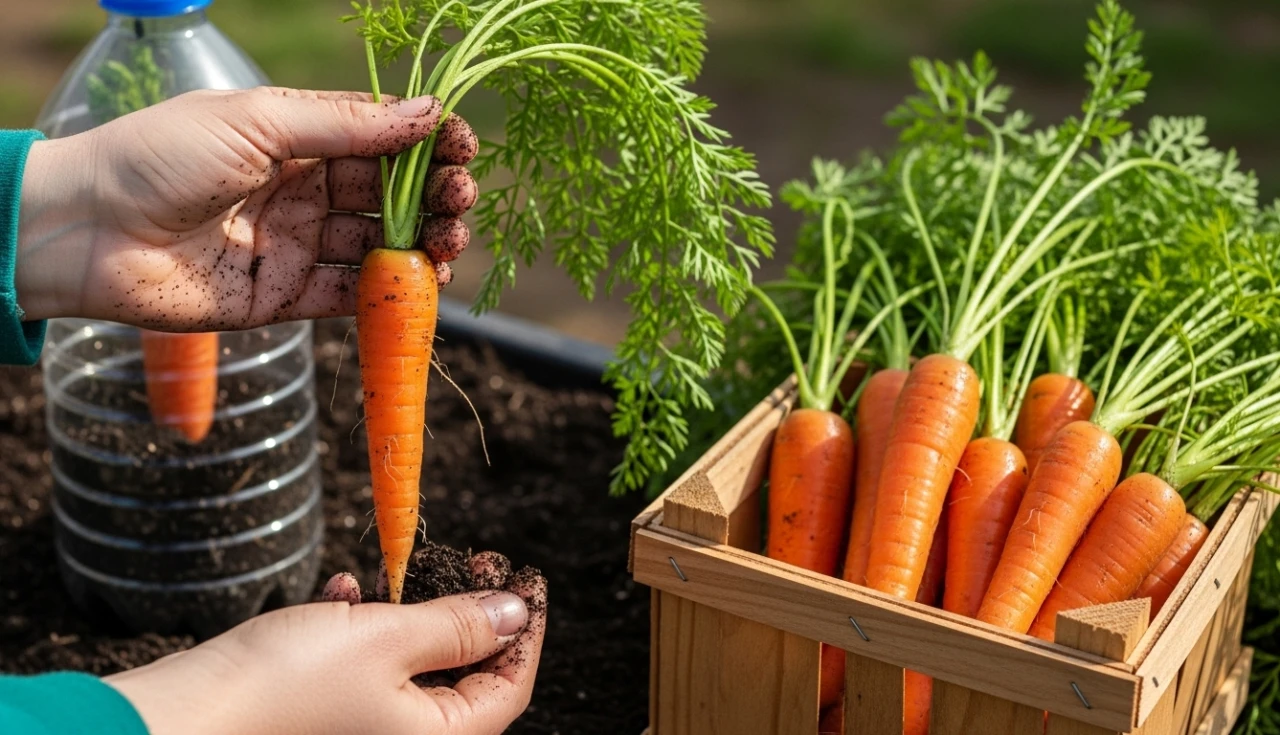Colheita e dicas para cenouras frescas