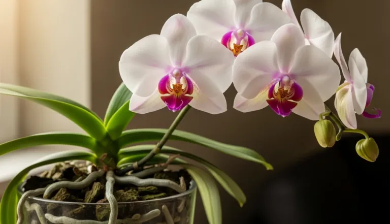 Melhores práticas de rega para orquídea Phalaenopsis florir o ano todo em vasos dentro de casa