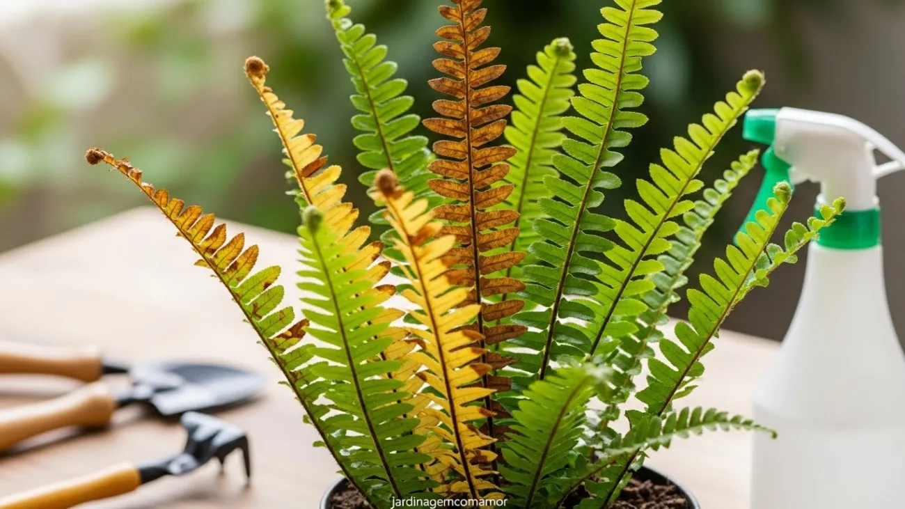 problemas comuns no cultivo da samambaia de metro