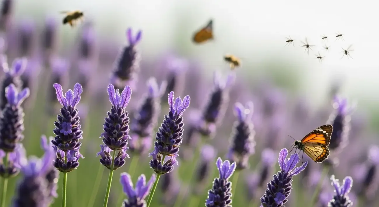 Propriedades aromáticas e repelentes naturais da lavanda