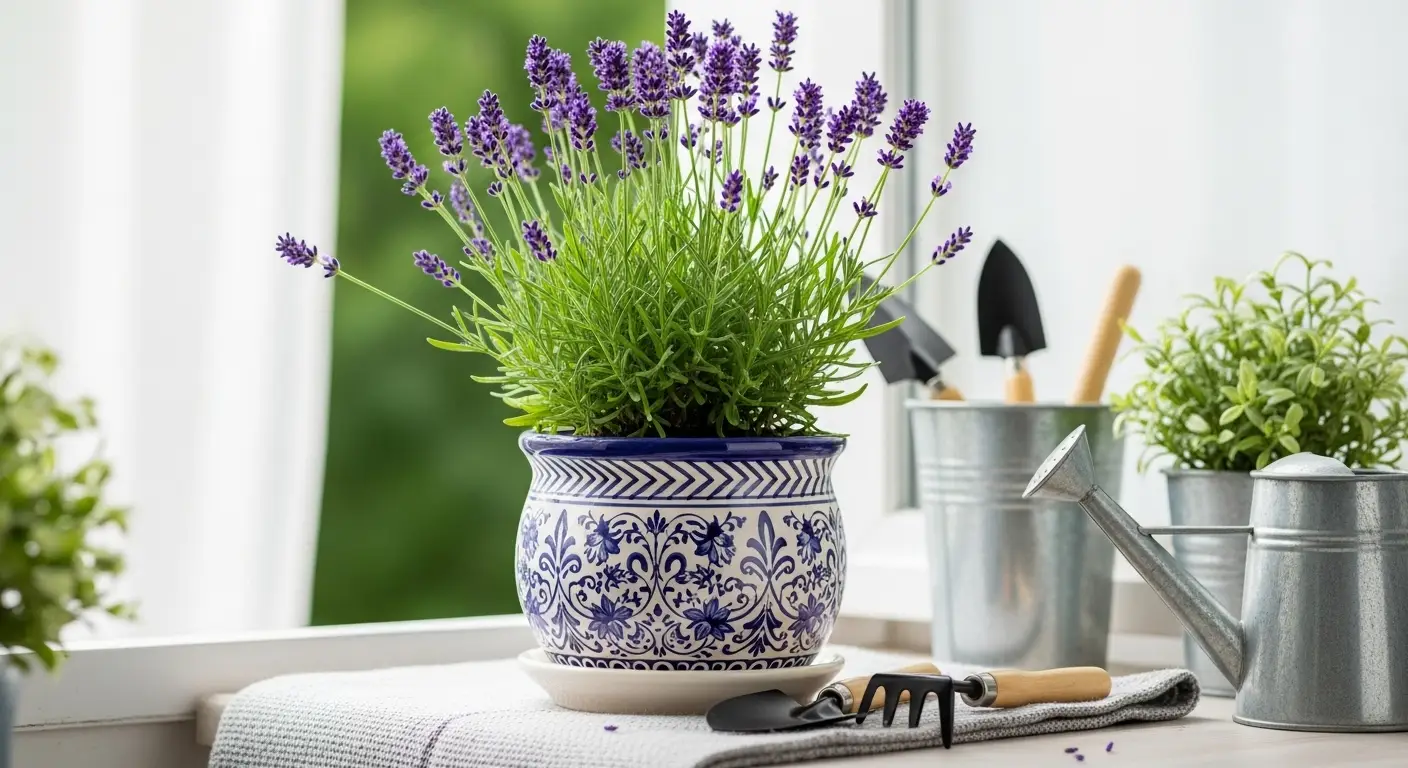Lavanda em Vaso