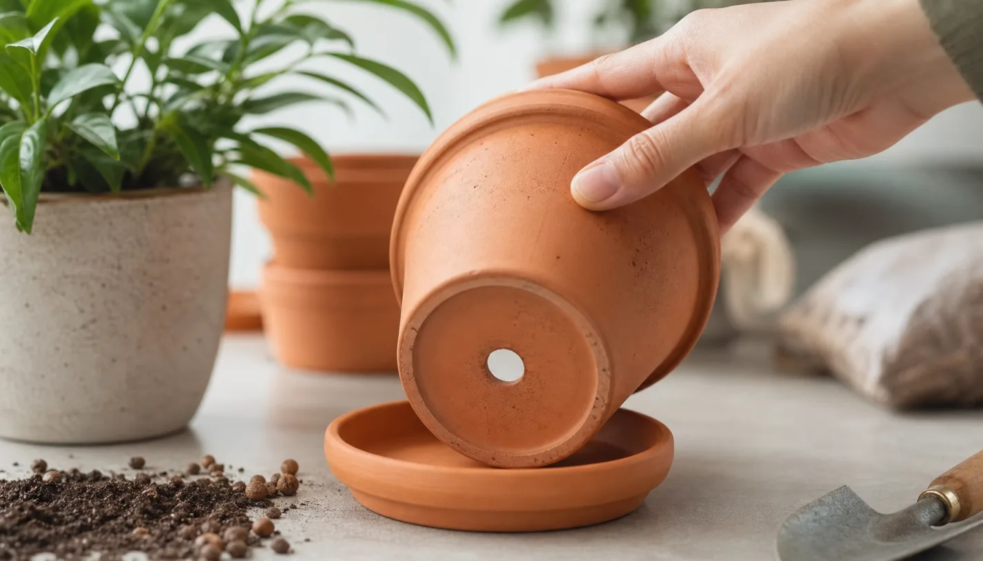 Escolha um vaso com boa drenagem como cuidar da lavanda em vaso