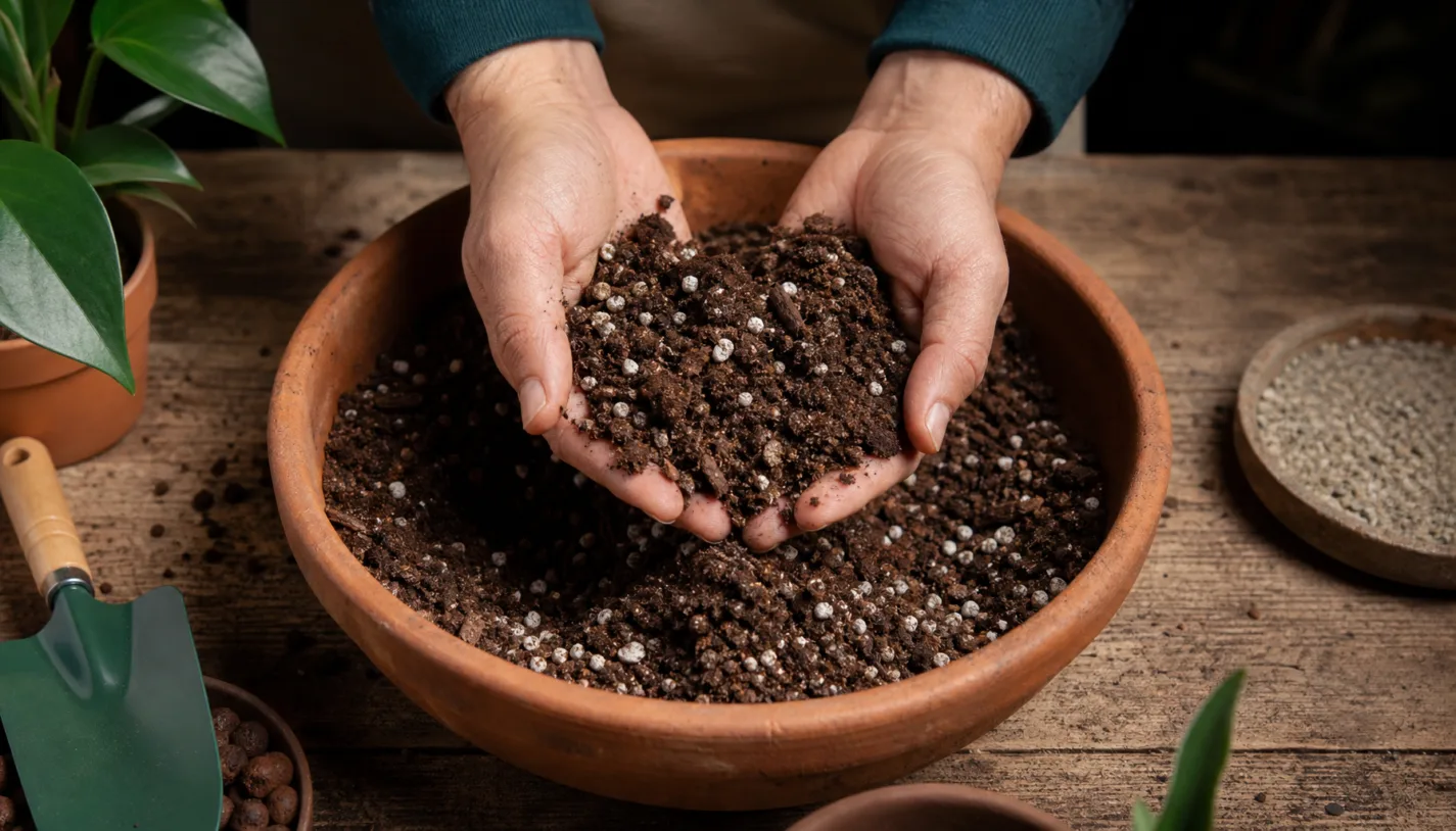 Prepare um substrato bem drenado como cuidar da lavanda em vaso