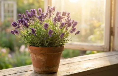 Lavanda em vaso